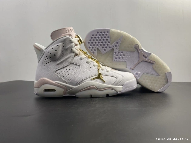 Kicked Out Shoe Store Retro 6 Air Jordan Hoops DH9696-100 (W) Gold 0724